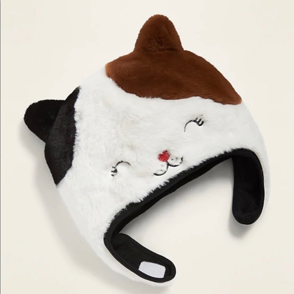 Super soft cat toddler hat